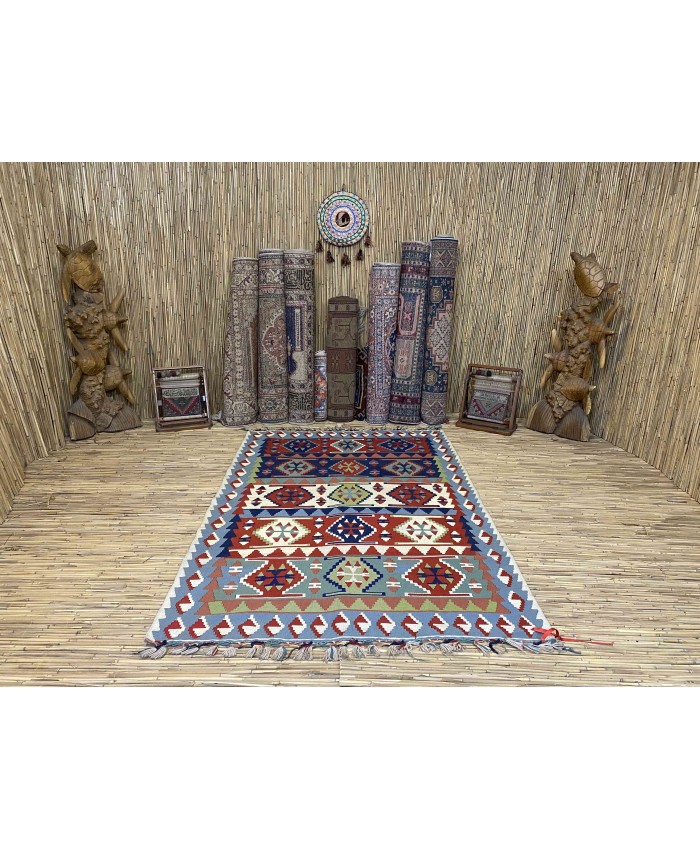 Handmade Turkish Kayseri Acrylic Original Kilim – FREE SHIPPING..!